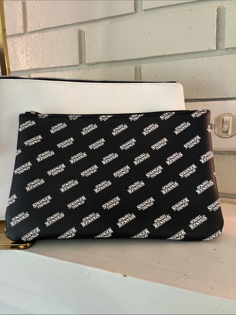 Stranger Things White & Black Cosmetic Pouch Duo